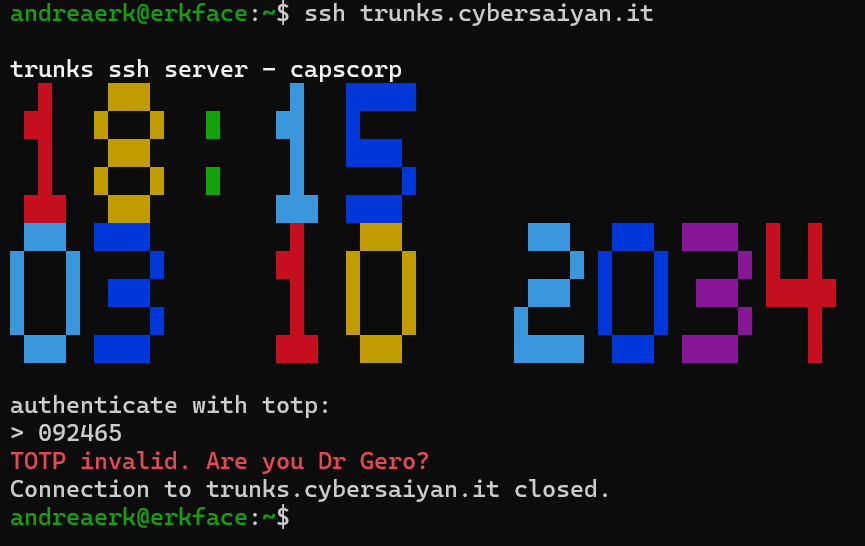 Trunks SSH server